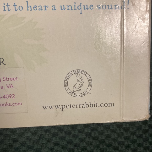 “Peter rabbit and the Flopsy bunnies “ kids sound board book - Picture 12 of 14